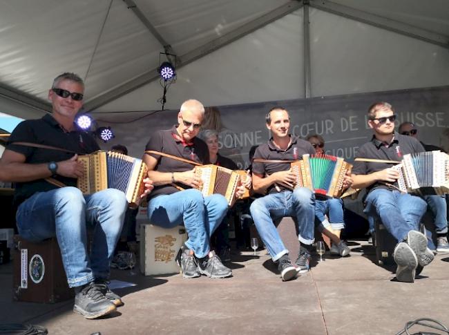 Impressionen vom Eidgenössischen Volksmusikfest in Crans-Montana.