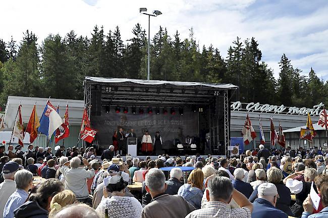 Alain Berset hält die offizielle Festrede in Crans-Montana.