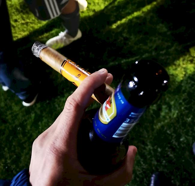 Meister-Feier. Ausdauer bewiesen.