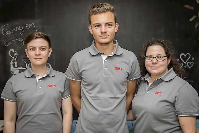 Marvin Jossen (23), Glis, Mattia Hildbrand (17), Visp, Antoinette Brantschen (38), Glis.