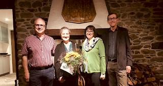 Reini Jossen, Vorsteher ausserschulische Bereiche, Marisa Murmann, abtretende Leiterin, Manuela Grichting, neue Leiterin, Bruno Lochmatter, zust&auml;ndiger Gemeinderat Naters (von links).