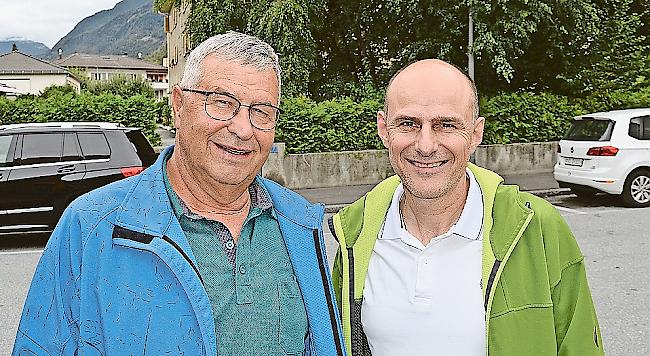 Albert Kronig (l.) und Marcel Kalbermatten von der Diabetes-Gesellschaft Oberwallis.