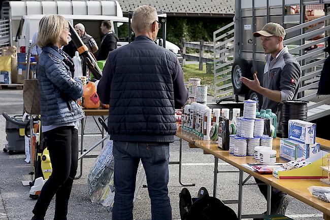 Alp- und Bergproduktemarkt in Visp. 