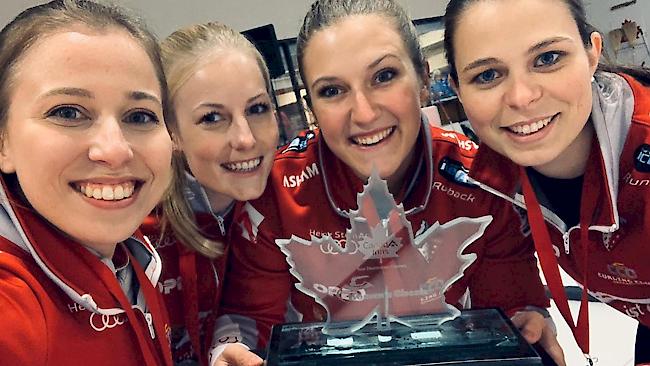 Das Curling-Team Stern vom CC Oberwallis gewinnt ein World-Tour-Turnier in Kanada.