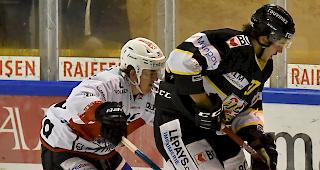 Spinell gegen Ajoies M&auml;der, der starke Endspurt bescherte Visp doch noch einen Punkt.