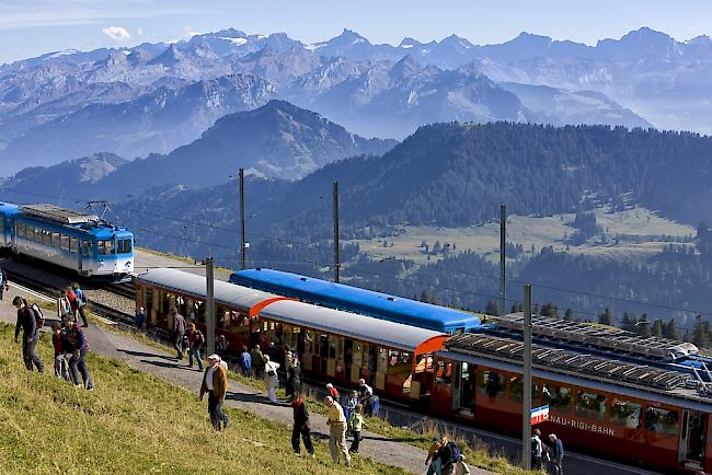 Die beliebte Ausflugsdestination Rigi zählt heute bereits knapp eine Million Reisende pro Jahr.