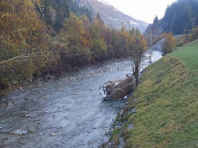 Zwischen Visp und St. Niklaus ist der Bahnverkehr der MGBahn derzeit unterbrochen. 