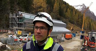 Ga&euml;l Micoulet, Projekteiter Sanierung Kraftwerk Tannuwald in Gondo.