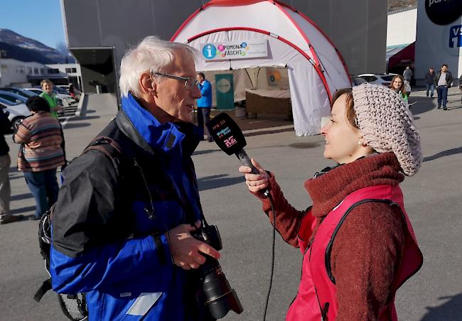 Interview einer rro Reporterin. 