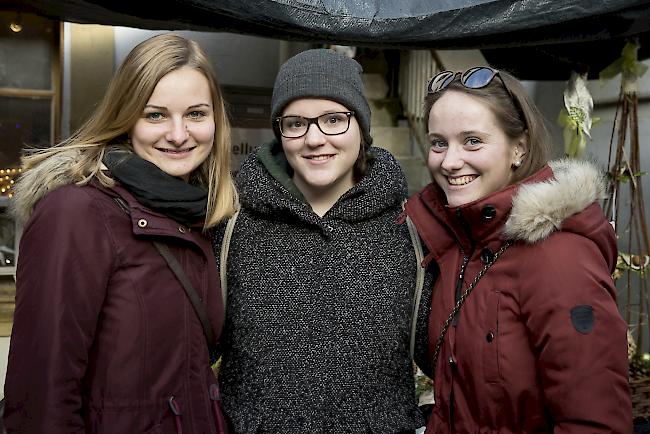 Lena Imstepf (21), Blatten, Fabienne Ott (21), Naters, Nina Imstepf (20), Brigerbad. 