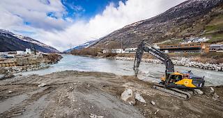 Seit Jahrhunderten versuchen die Kantone Waadt und Wallis, die Rhone zu z&auml;hmen.