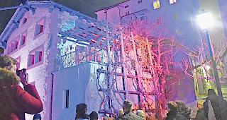 Altstadt. Stimmungsvoll pr&auml;sentierte sich die Visper Altstadt.