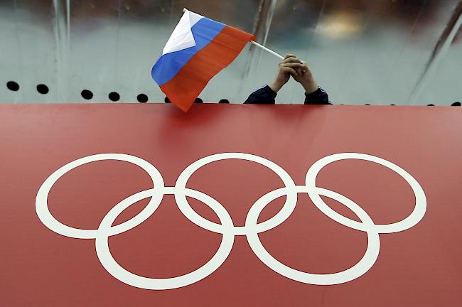 Ausgeschlossen. Die russische Flagge wird an den kommenden Olympischen Spielen nicht gehisst.