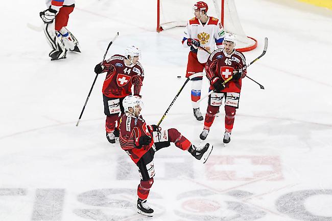 Verteidiger Romain Löffel (Mitte) erzielte vier Tore.