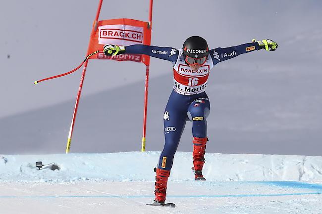 Die Italienerin Sofia Goggia gewinnt de Super-G von St. Moritz vor ihrer Landsfrau Federica Brignone und der US-Amerikanerin Mikaela Shiffrin.