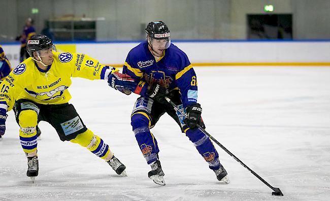 In einem engen Spiel schlägt der EHC Raron den Gast aus Monthey mit 2:1.