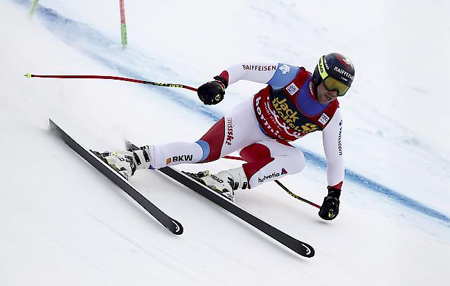 Beat Feuz schafft es auch in der ersten von zwei Weltcup-Abfahrten in Bormio auf das Podest.