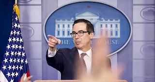 US-Finanzminister Steven Mnuchin im Weissen Haus.