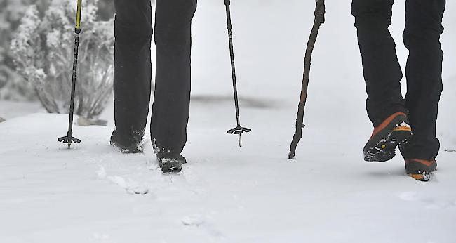 Am Donnerstag rutschte ein 23-jähriger Walliser auf einer Wanderung in Le Trétien aus und stürzte rund 250 Meter einen steilen Abhang hinunter. (Symbolbild)