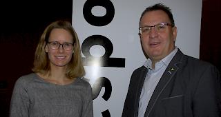 Das neue F&uuml;hrungsduo der CSPO: Vizepr&auml;sidentin Danica Zurbriggen Lehner und Pr&auml;sident Konstantin Bumann. Foto Mengis media