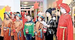 Unterwegs f&uuml;r den guten Zweck: die Sternsinger.