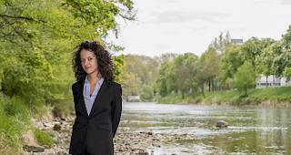 Die Schriftstellerin Michelle Halbheer, Autorin des autobiographischen Buchs "Platzspitzbaby".