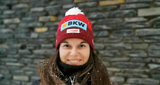 Nach Platz 2 am Freitag wurde die 23-j&auml;hrige Walliserin erneut nur von einer Fahrerin geschlagen.