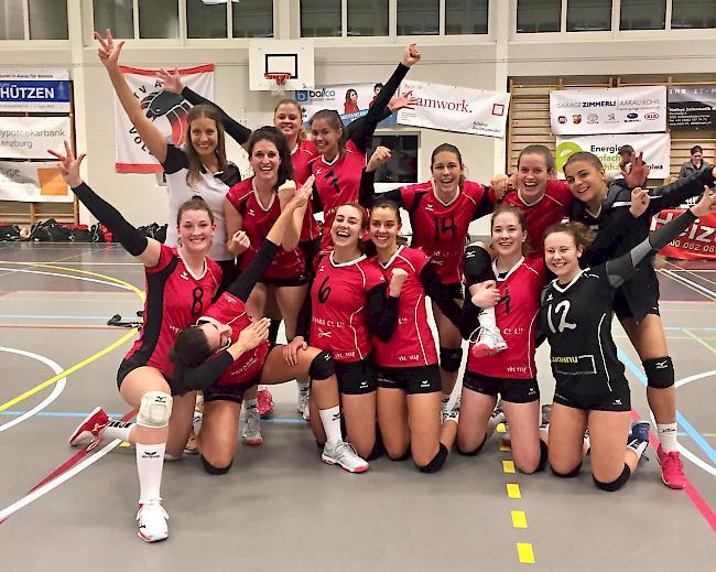 Enthusiastisch. Die Frauen des VBC Visp.