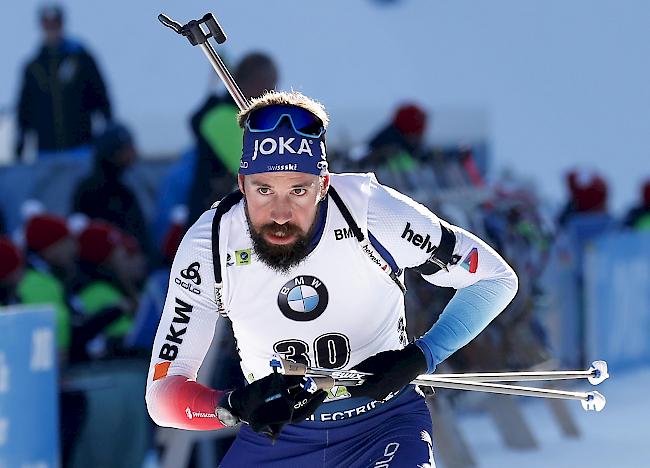 Benjamin Weger vermochte sich als einziger Schweizer für das Massenstartrennen der besten 30 Biathleten zu qualifizieren.