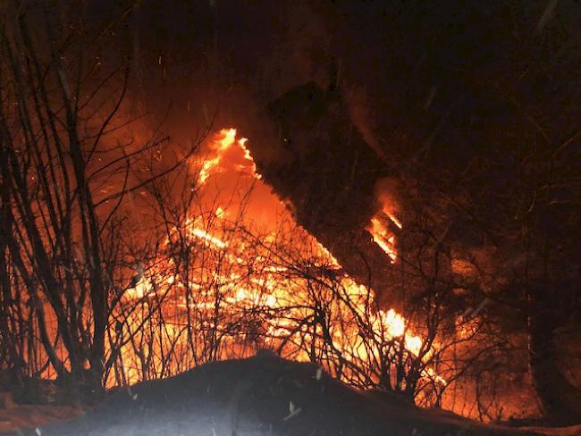 Beim Brand wurde niemand verletzt. Das Haus war nicht bewohnt.