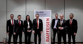 Patrick Meichtry (RB Gampel-Raron), Florian Molling (RB Region Leuk), Michaela Julier Pfaffen (RB Aletsch-Goms), Damian Werlen (RB Region Visp), Serge Fux (RB Mischabel-Matterhorn), Dr. Stefan Kull, Kilian Nellen (RB Belalp-Simplon). (von links)