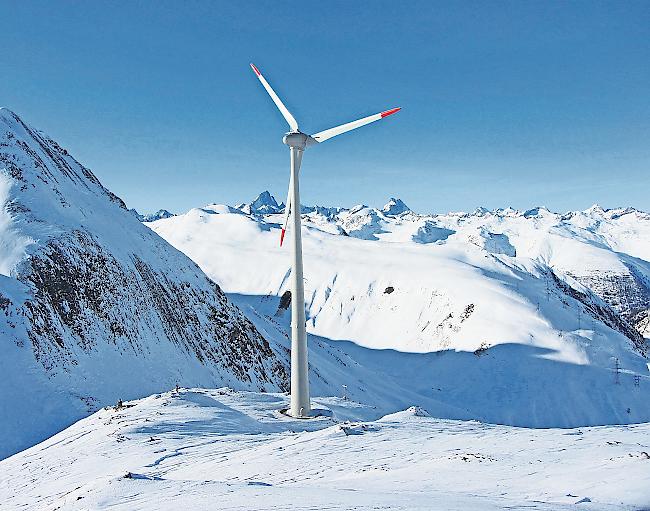 Still. Der Windpark auf dem Griespass erfüllt die Erwartungen nicht. «Noch nicht», sagt Verwaltungsratspräsident Martin Senn.Foto zvg