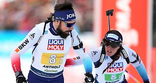 Benjamin Weger verpasst bei der Single Mixed Staffel an der WM zusammen mit Lena H&auml;cki eine Medaille nur ganz knapp. (Archivbild)