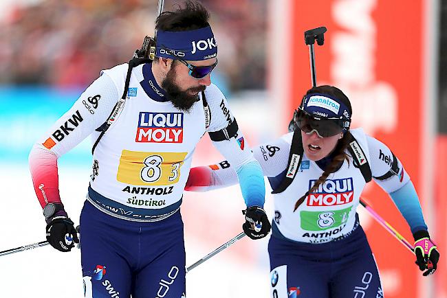 Benjamin Weger verpasst bei der Single Mixed Staffel an der WM zusammen mit Lena Häcki eine Medaille nur ganz knapp. (Archivbild)