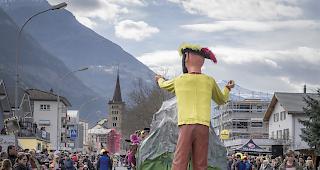Oberwalliser Fasnachtsumzug in Glis.&nbsp;