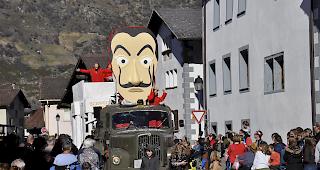 Impressionen vom Gigelimentag-Umzug in Turtmann.