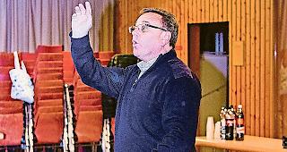 Im Element: Roberto Schmidt bei einer Probe.