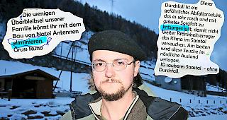 Edgar Ruppen wehrt sich gegen &Auml;usserungen gegen ihn und seine Familie in der &laquo;Martinifalz&raquo; (kleine Bilder).