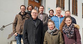 Der Vorstand des Landschaftsparks Binntal. Parkleitung erarbeitet derzeit den neuen Managementplan f&uuml;r die Jahre 2022-2031.