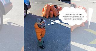 Beim Spazieren macht sich ein kleiner Gommer Gedanken zum Versammlungsverbot.