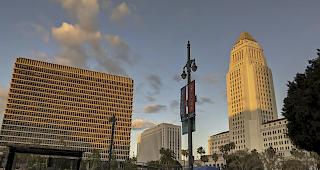 Los Angeles. Obdachlose in Los Angeles.